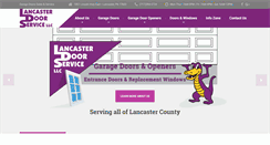 Desktop Screenshot of lancasterdoor.com