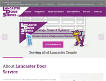 Tablet Screenshot of lancasterdoor.com